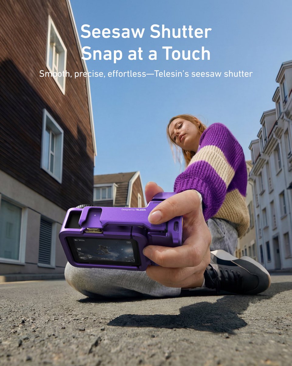 telesinofficial's tweet photo. Action6 StreetGrip Kit
— Golden Hour Edition ✨

Inspired by the Golden Hour of Provence —
when sunset light melts into endless lavender fields.

Soft glow. Warm tones.
Every tap, a perfect shot. 📸

Limited worldwide. Chase your Golden Moment.
Link in bio.
#telesin #dji #action6 https://t.co/a0DeOTaPZv