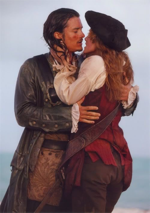 Every Will and Elizabeth kiss is iconic, however there’s just something about their kiss in Dead Man’s Chest that sets it apart from the others. These stills just prove that.