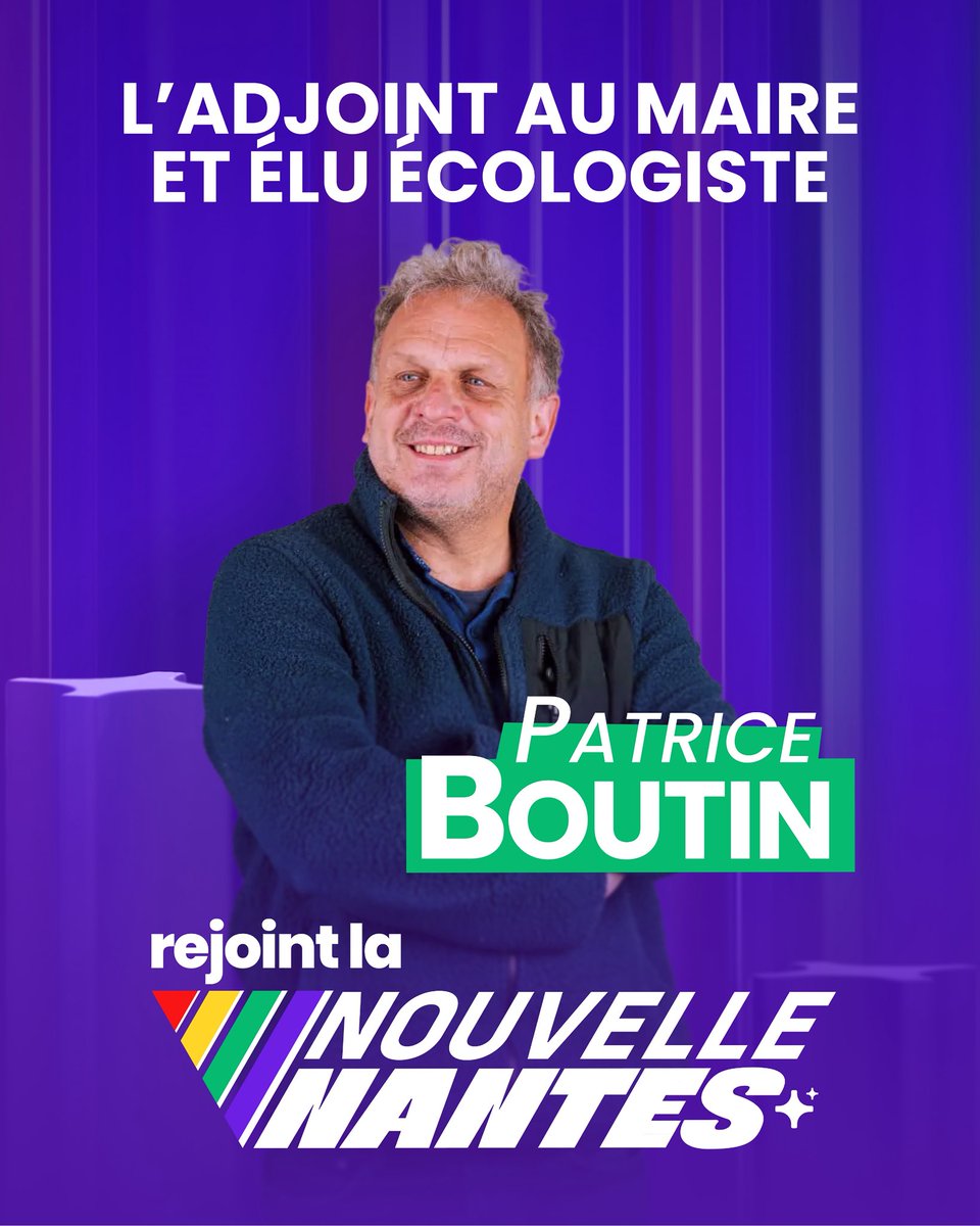Comme de nombreux·ses écologistes partout en France, Patrice Boutin refuse la logique de béquille du macronisme et rejoint notre dynamique ! 

Son expérience et son expertise du monde de la culture seront précieuses lorsque nous serons aux responsabilités. 

#municipales2026