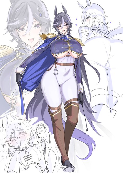 下乳ぶらぶらおっぱい手綱ウマお姉さん 貴方を『運命の騎手クン』と呼んで付きまとい、目に困る箇所からぶら下がる手綱をことあるごとに握らせようとしてくる。