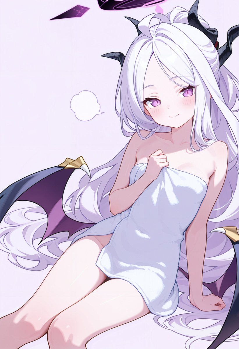 先生、一緒にお風呂入ろ〜💜
#ブルアカ #BlueArchive