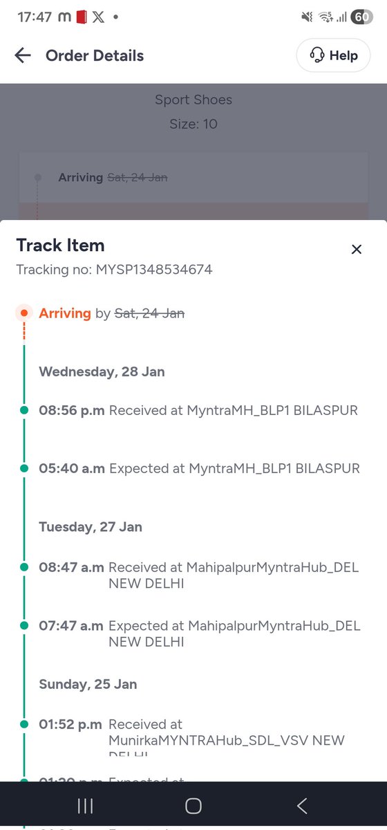 anoopkr75's tweet photo. @Myntra @MyntraSupport
Delivery date: 22 Jan
Today: 29 Jan
Shoes: Still not delivered
Is this how Myntra treats its customers? Extremely disappointed.
#MyntraFail #DelayedDelivery https://t.co/haxnKNSSQB