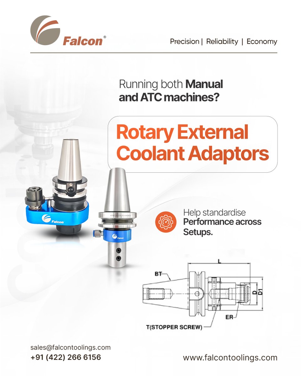 FalconToolings's tweet image. 𝐑𝐨𝐭𝐚𝐫𝐲 𝐜𝐨𝐨𝐥𝐚𝐧𝐭 𝐚𝐝𝐚𝐩𝐭𝐨𝐫𝐬 are designed to support diverse machine environments, 𝐦𝐚𝐧𝐮𝐚𝐥 𝐨𝐫 𝐀𝐓𝐂, while maintaining reliable coolant delivery.

falcontoolings.com

#RotaryCoolantAdapter #RCAHolder #CoolantSystems #CNC #FalconToolings