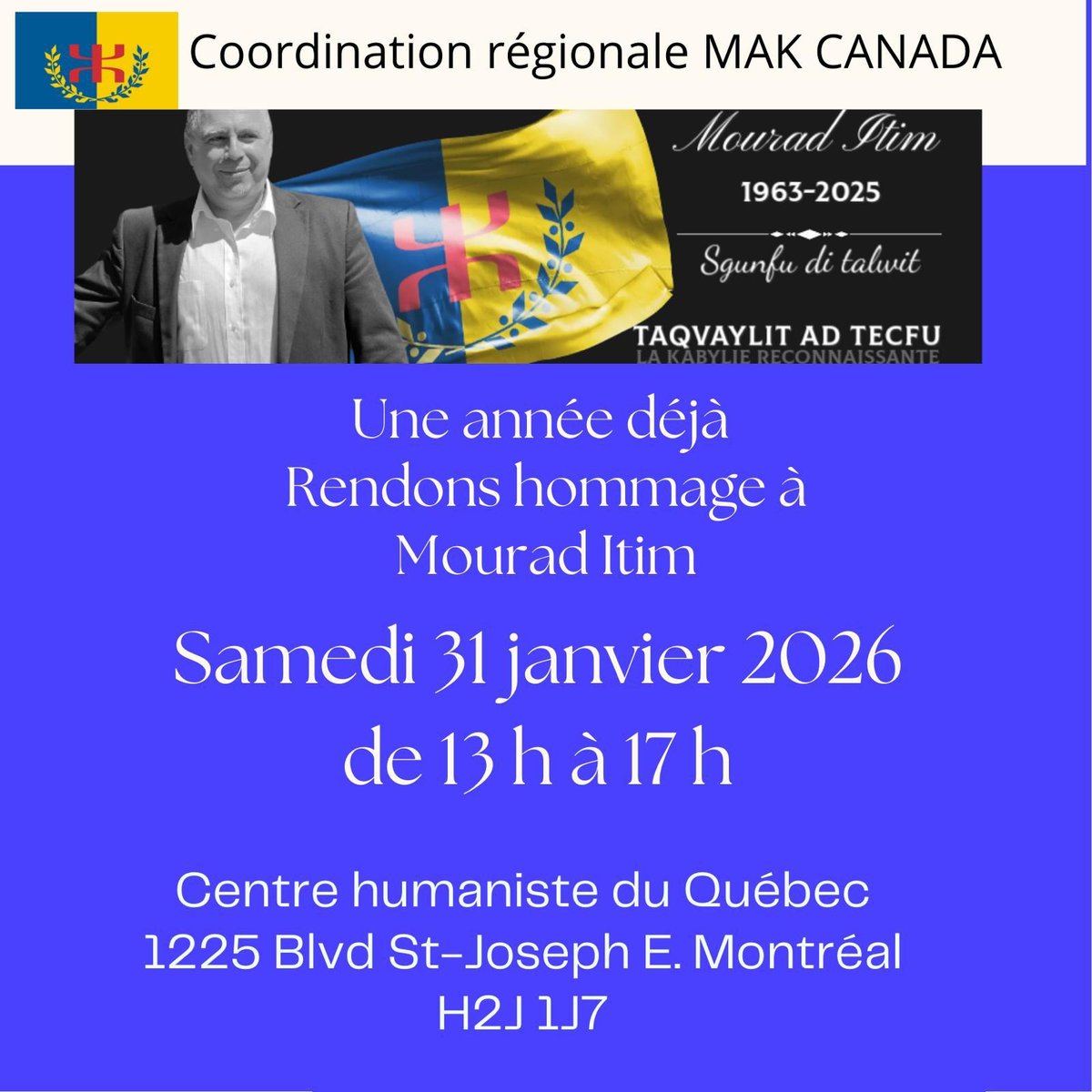 Samedi 31 janvier : rencontre commémorative en hommage à Mourad Itim siwel.info/samedi-31-janv…