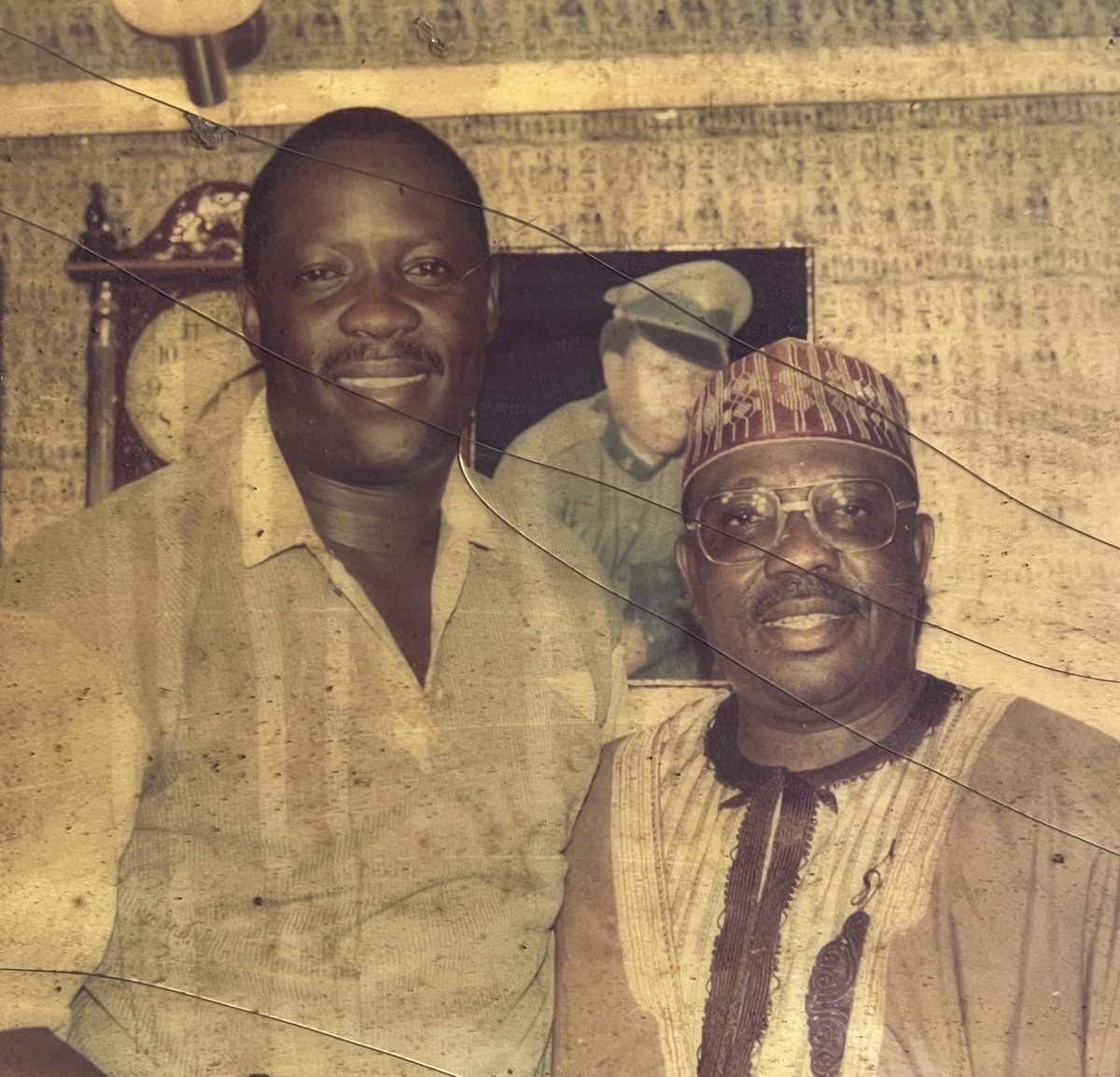 Nostalgic picture of Legendary Ayinde Barrister and Taiwo Hassan "Ogogo". 🤩