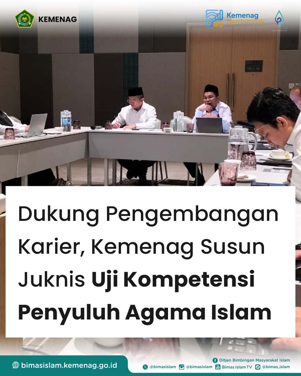 Jakarta, Bimas Islam — Direktorat Jenderal Bimbingan Masyarakat Islam Kementerian Agama menyusun Petunjuk Teknis (Juknis) Uji Kompetensi Penyuluh Agama Islam sebagai tindak lanjut penetapan formasi jabatan Penyuluh Agama Islam.