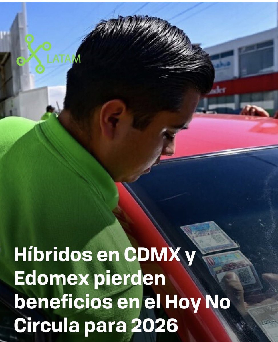 Para tu bienestar: los híbridos MHEV entran al Hoy No Circula en #cdmx y #EdoMex y ya no tendrán beneficios
Todos a pagar impuestos parejo.
#hoynocircula 

xataka.com.mx/automovil/ofic…
