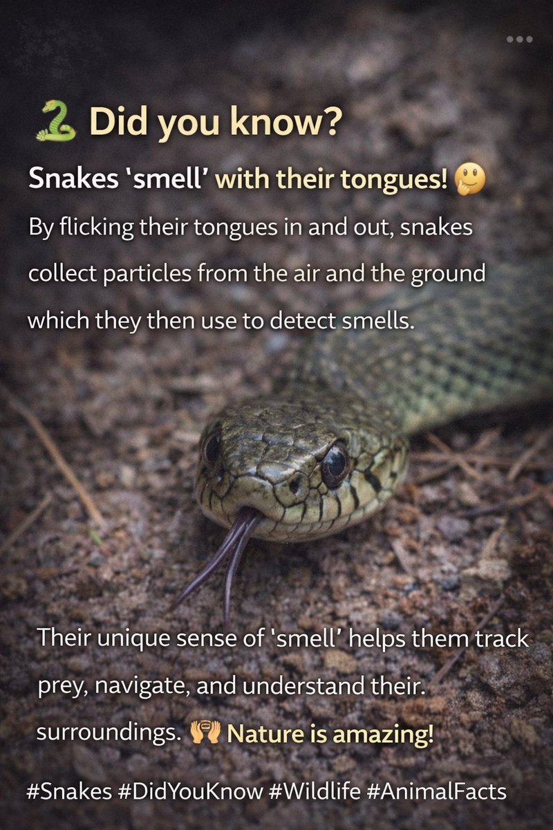 OurWorldBooks's tweet photo. 📚 Discover more animal facts from the author:
👉 https://t.co/TjyPbPFWTw
#Snakes #DidYouKnow #AnimalFacts #Wildlife #NatureLovers #OurWorld https://t.co/De3t6FU3E1