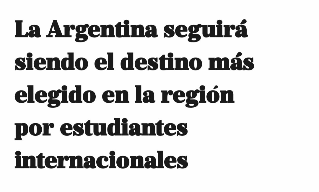 Argentina es y seguirá siendo el país de Latam con más estudiantes universitarios extranjeros... porque no pagan! No podemos seguir bancando ese gasto; no nos sobra un peso