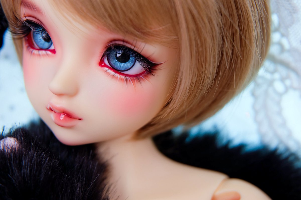 daigoro_doll's tweet image. 【メイク修行】
SDサファイアちゃんをお借りしました❤️
キュッと尖らせたようなお口がとても可愛くて！！😍大きなおめめと相まってTHE少女漫画の美少女お顔でした💓