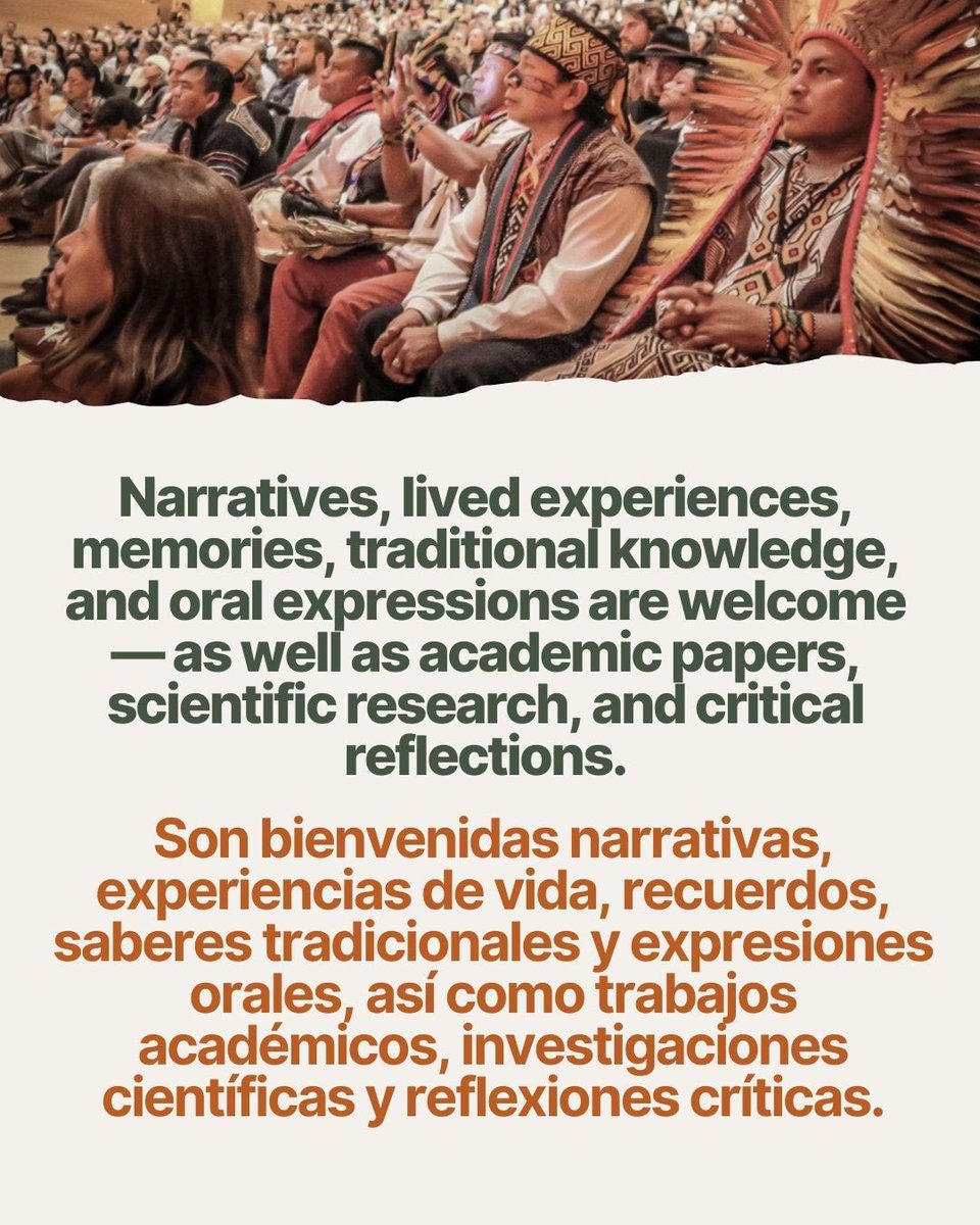 AyaConference's tweet image. Deadline extended! Our Call for Abstracts is now open until Feb 20.

We welcome proposals beyond academia — Indigenous knowledge holders, communities, practitioners, health workers, artists, activists &amp;amp; changemakers.

ayahuasca2026.com/call-for-abstr…