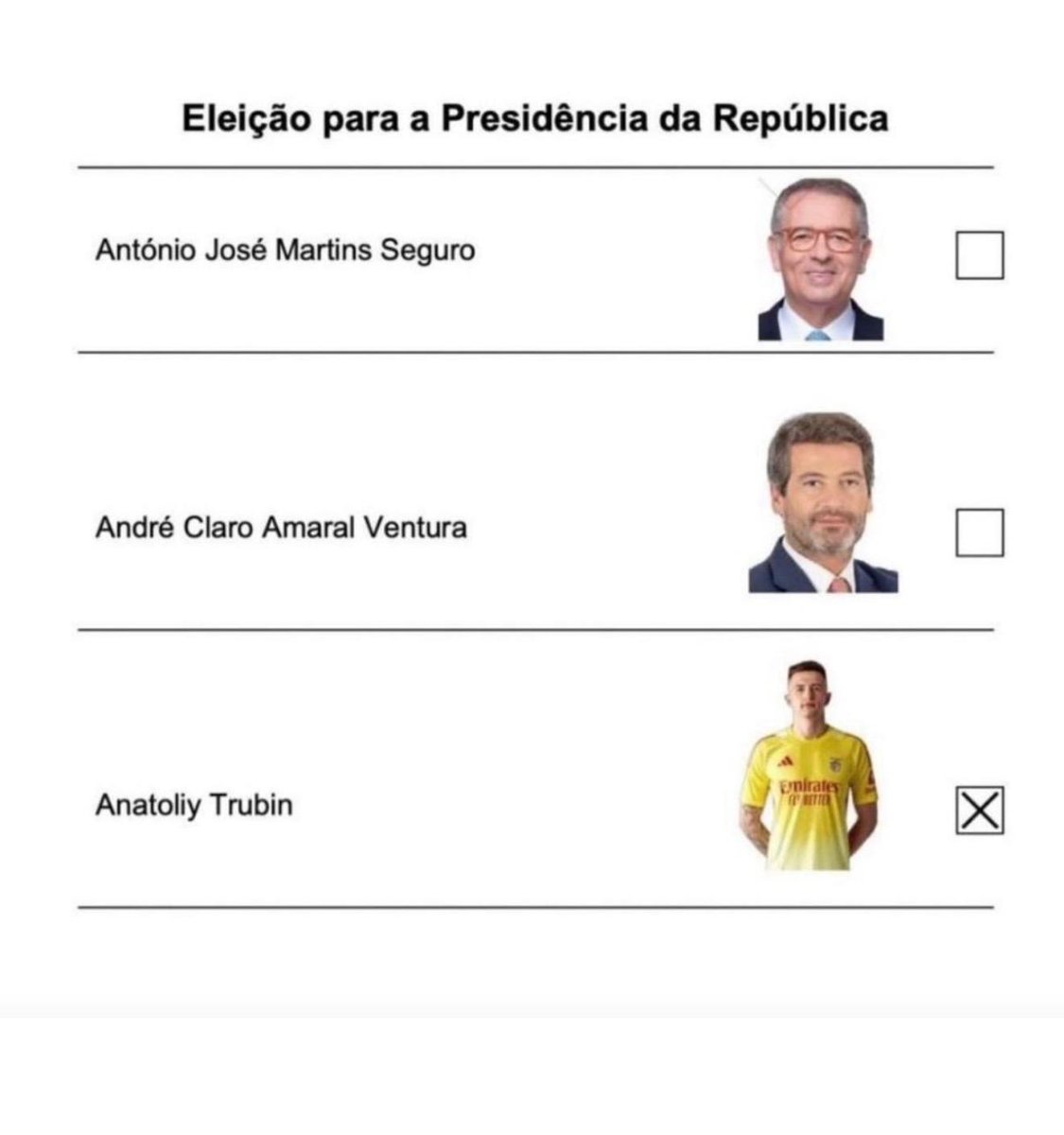 Trubin a presidente 🙌