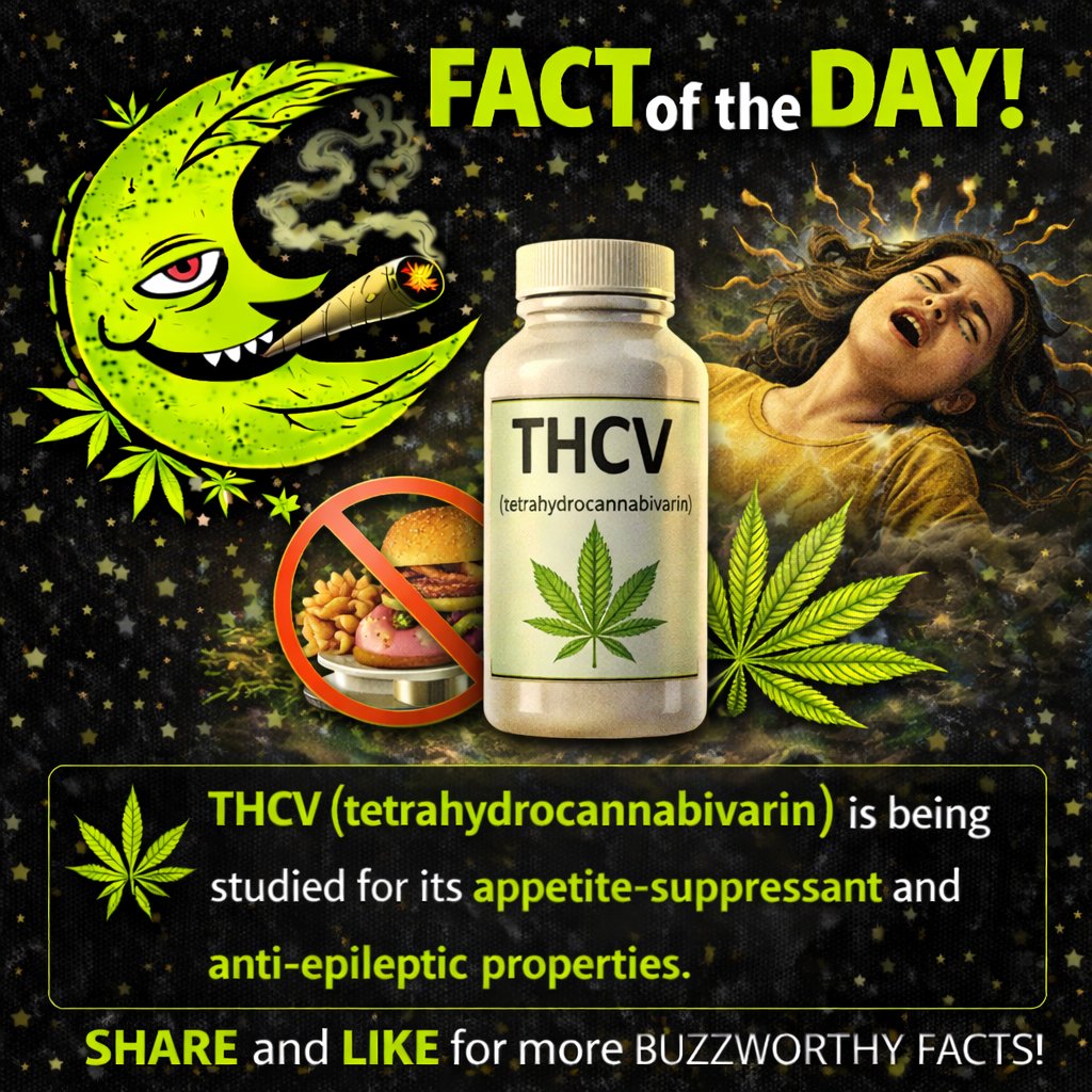 LateNightGreeen's tweet image. 🧪 THCV isn’t THC.
It’s being studied for appetite-suppressant and anti-epileptic properties 🌿
Cannabis science goes deeper than you think.

#THCV #CannabisResearch #420Life #WeedFacts #CannaTwitter #cannabiscommunity #cannabisculture #coughcountrytv #latenightgreen