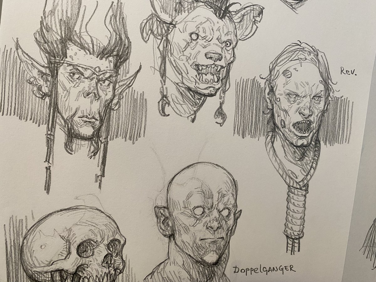inkgnition's tweet image. Some dwarves sketches and few D&amp;amp;D Monster Manual studies. #inkgnition