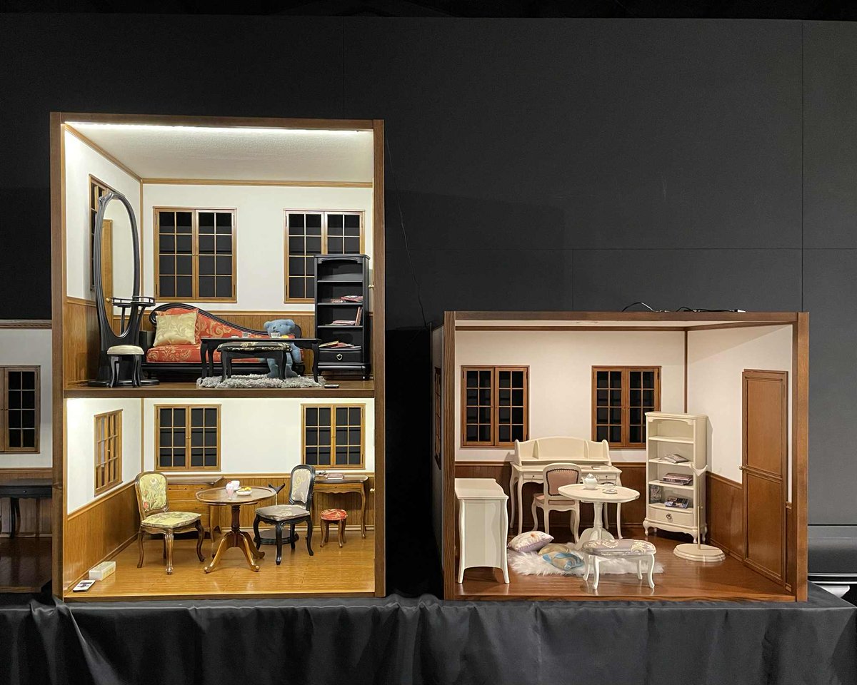 petit_continue's tweet image. いま、ハウスと家具の特別セット　考え中❤️
#プティドゥカンティーニュ
#ドールハウス