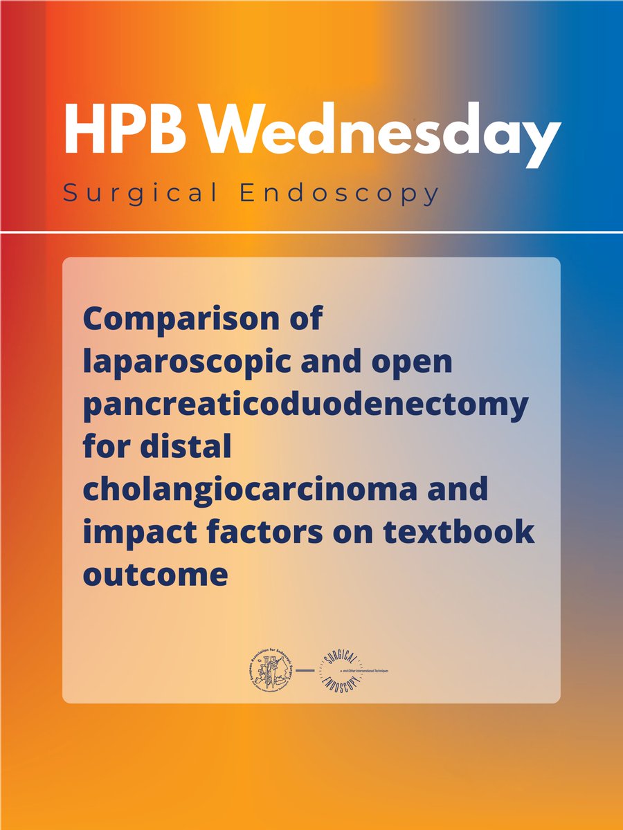 EAES_eu's tweet photo. LPD vs. OPD for Distal Cholangiocarcinoma 🔬
Post-learning curve study of 430 patients shows Laparoscopic PD (LPD) is safe & effective.
✅ Less blood loss ✅ Faster recovery ✅ Same oncological outcomes
🔗 https://t.co/vWRPgiRqwv
FREE for EAES members!
#EAES #Surgery https://t.co/rTj1nUs7cV