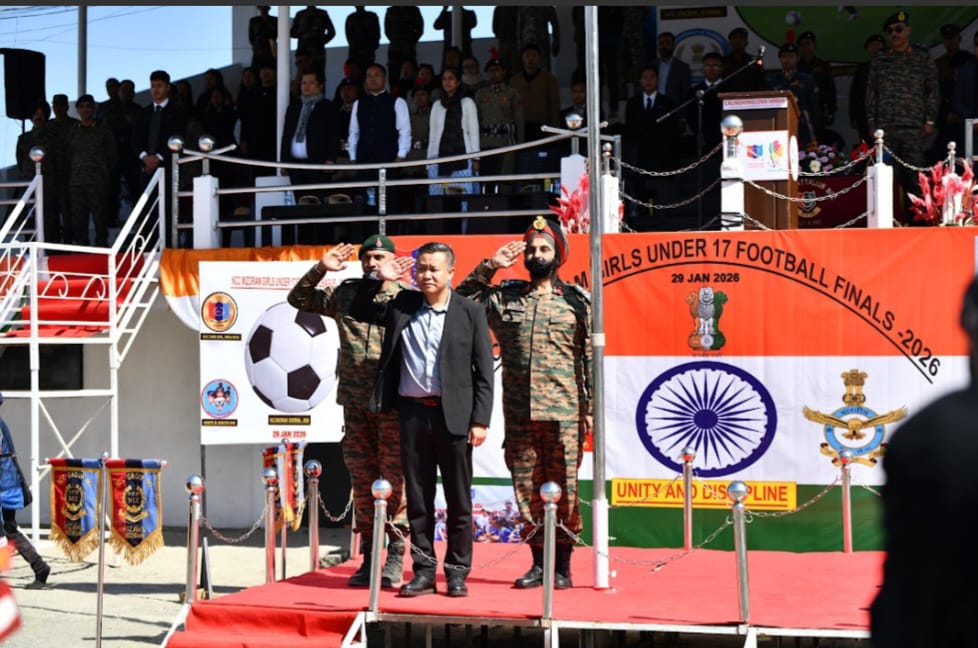 nccner's tweet image. Mizoram NCC Under 17 Girls Football League Finals - 2026 : Few more glimpses ⚽ 

#NCCGirlsFootball
#FinalMatch
#FootballSpirit
#MizoramNCCFootballLeague #NCCIndia
#NCCNER #Mizoram