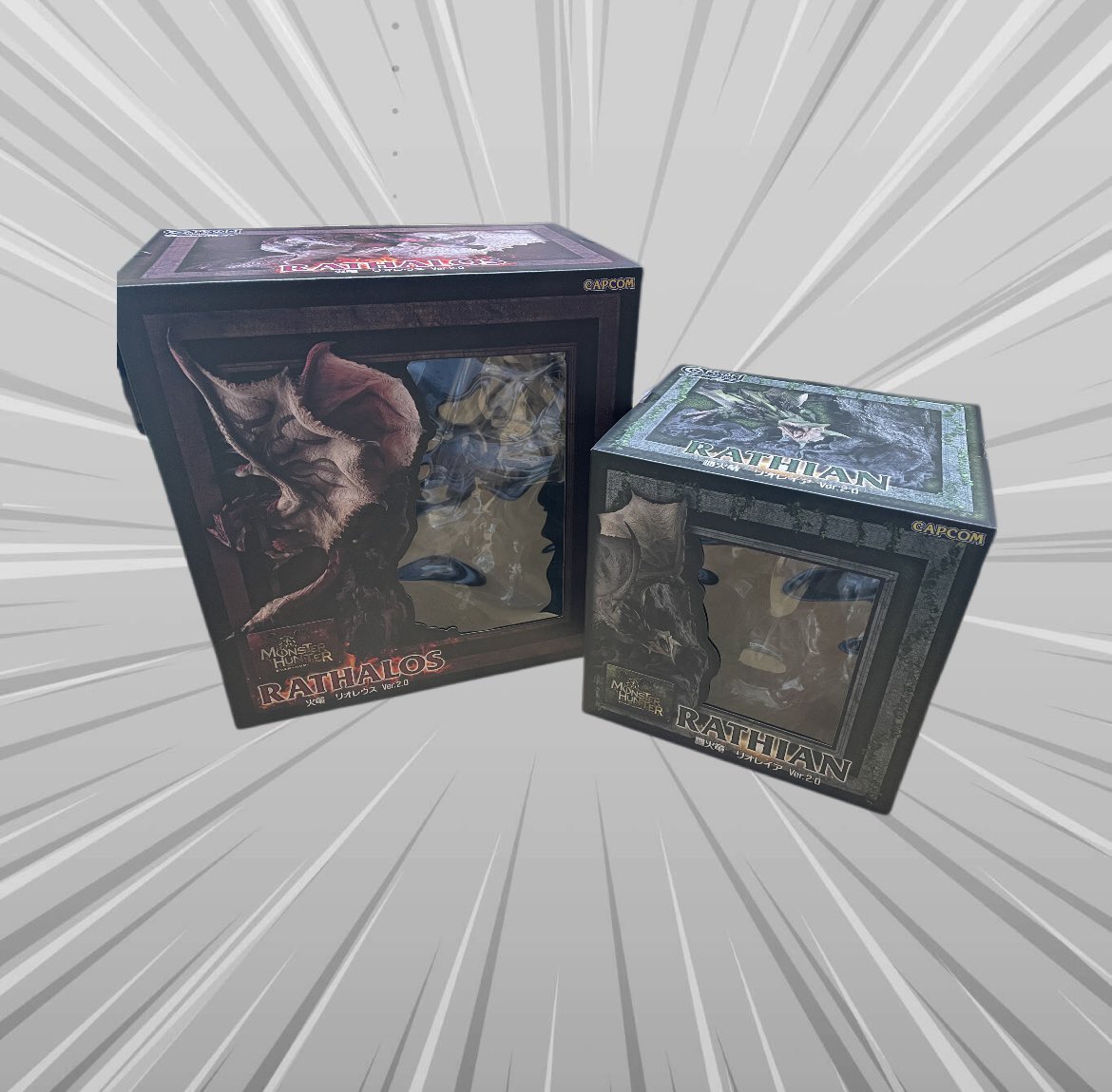 panic_kaiware's tweet image. でっかいレウスの展示見に行きたいなって話をしてたら、でっけぇレウスレイアが届いてた( ᐛ )𐤔
レウス見たら部位破壊したくなる…