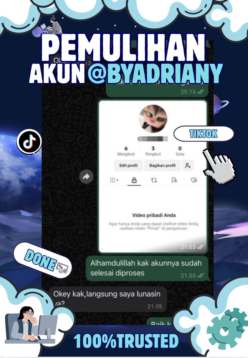 ozranges's tweet image. OPEN RECOVERY &amp;amp; DELETE ACCOUNT 
BY ADRIANY STORE ❕❕

🫐JASA HACK AKUN
🫐JASA LACAK LOKASI
🫐JASA SUSPEND/UNSUSPEND 
🫐JASA SADAP WA
🫐JASA HAPUS AKUN
🫐JASA PEMULIHAN AKUN
( GMAIL,LINKDIN,INSTGRAM,FB,WA,TIKTOK ,TWITER,LINE,TELEGRAM,DLL) 

FAST RESPON
| WA di bio ya 🫐