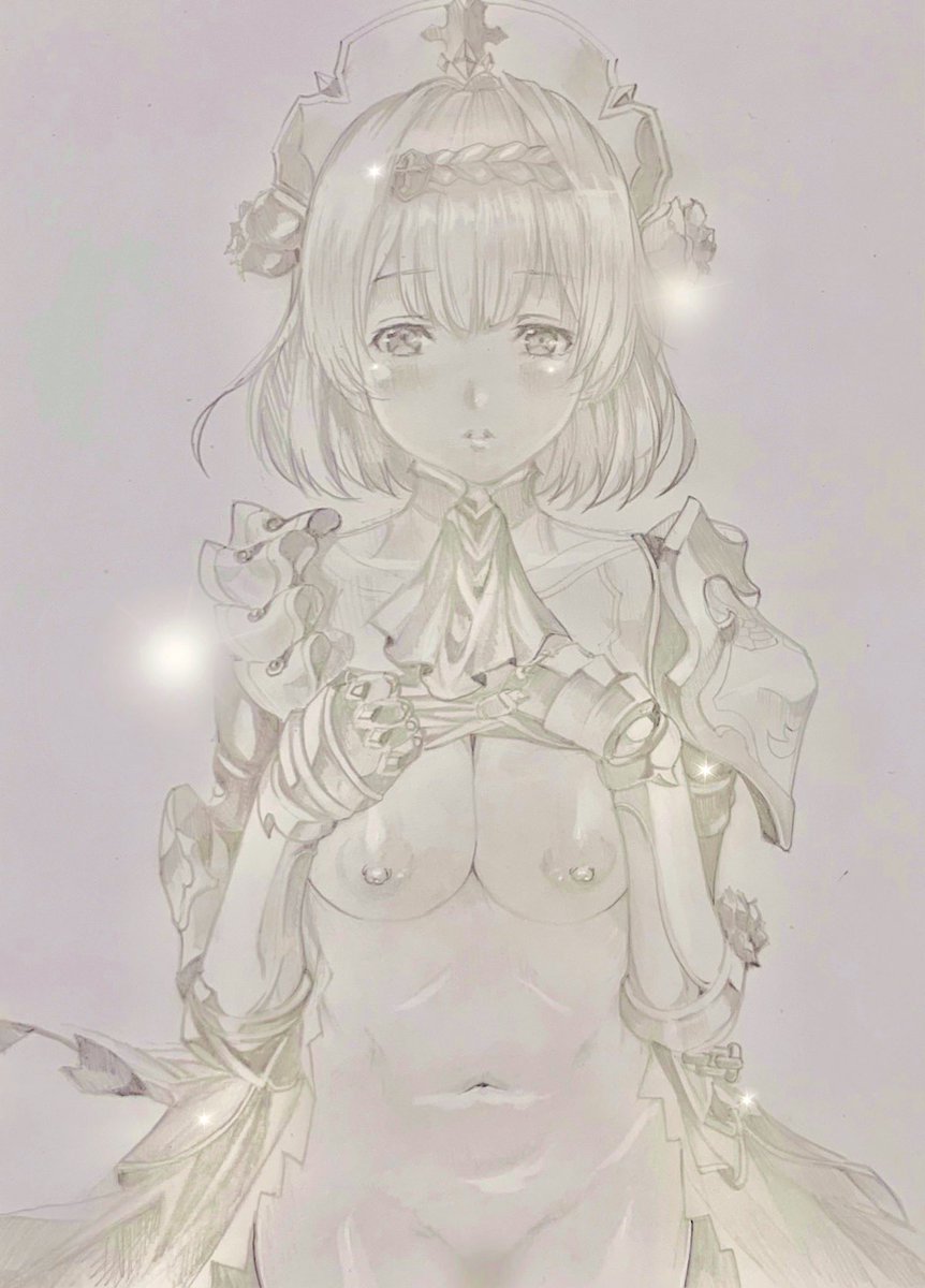 古い依頼絵です
 #原神  #ノエル #鉛筆画 