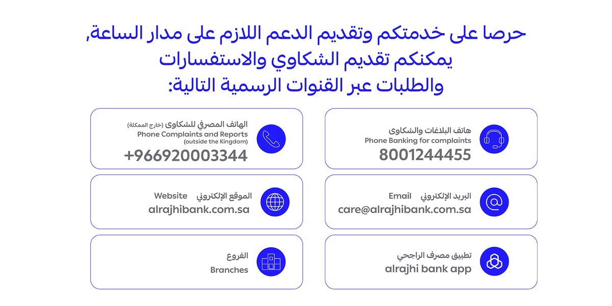 مصرف الراجحي في خدمتك tweet media