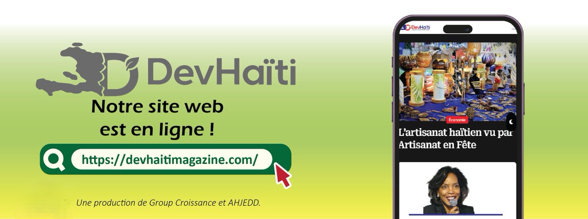 🔴Retrouvez toutes les éditions de #DevHaïti via notre site web⤵
🔗devhaitimagazine.com

🤳Abonnez-vous avec #DevHaïti sur⤵️
X (Twitter) x.com/Haiti1Dev
Facebook🔗web.facebook.com/devhaiti1020