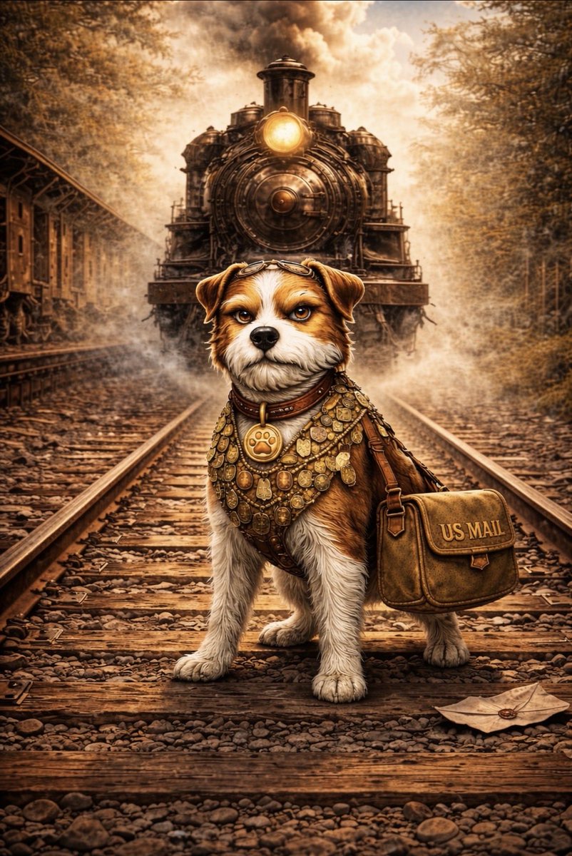 **America already chose its dog. 🐾🇺🇸
The rest is just price discovery.

Before charts.
Before tokens.
Before hype.

He rode the rails.**