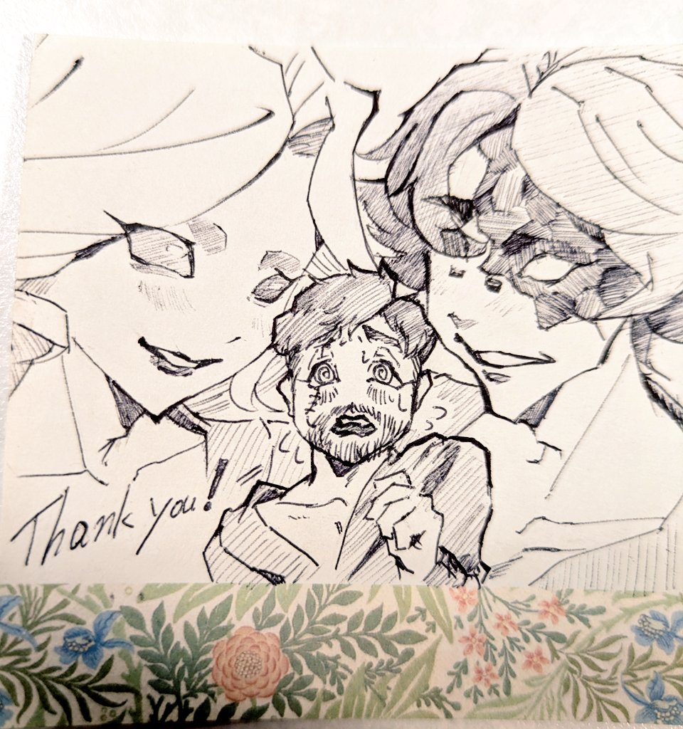 さまやき餅さん<a href="/Motiwotabero21/">さまやき餅</a> から缶バッジ譲って貰った際、お手紙にイラスト添えて頂きました。
フルカトと写冒だ〜🥰
独り占めするのはもったいないので共有します。（許可頂いてます）
ありがとうございます☺️✨