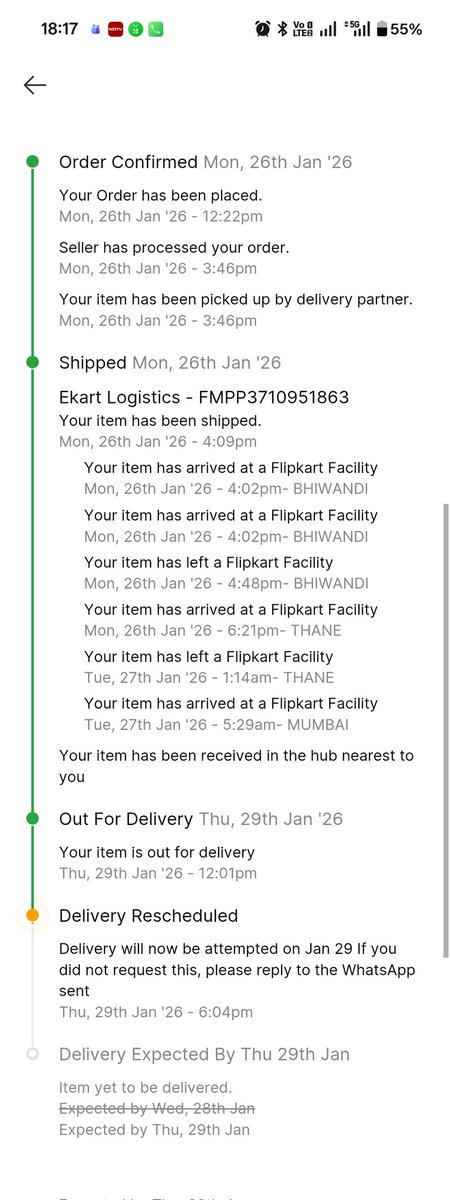 Raichel1995's tweet image. Hey @FlipkartSupport, I’m stuck in a loop! 🛑
Order ID: OD336626516419638100
The delivery agent is unreachable, and your chatbot is just running me in circles. I need a real person to step in and solve this delivery issue NOW. Please DM me.
@Flipkart @jeyandran_s #FlipkartFail