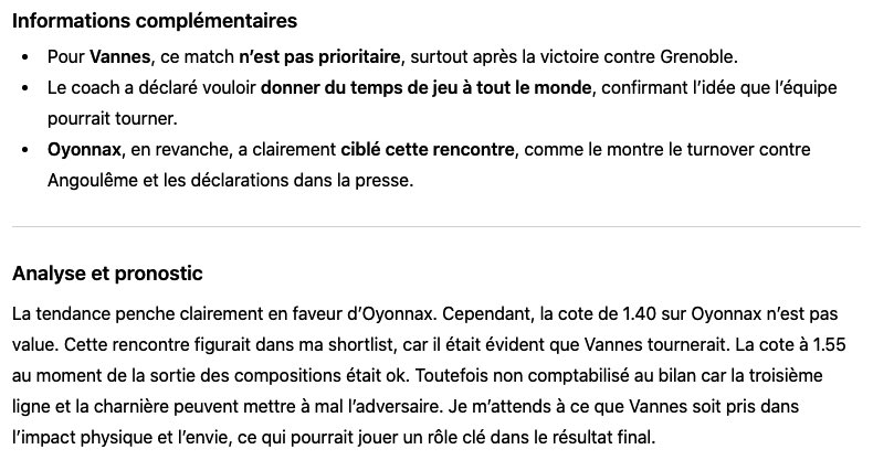 FRFlairBetting's tweet photo. #ProD2 I Oyonnax vs Vannes
Mon analyse du match : contexte, compositions et infos clés !
Pour plus d’analyses de ce style : laissez un LIKE ♥️ et un RT ♻️
#OYORCV #TeamParieurs #BettingTips https://t.co/DkSZdWiTyO