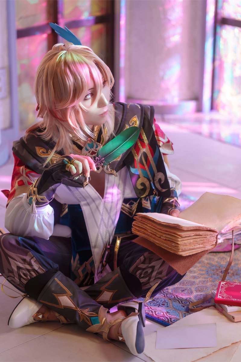 SaeMagic_'s tweet image. 【*Cosplay*】原神/カーヴェ 

カラフルなアイデア 。o𖤣.𖥧

Kaveh：冴マ
Photo by keno(@kenosaka1977)
#冴マコス