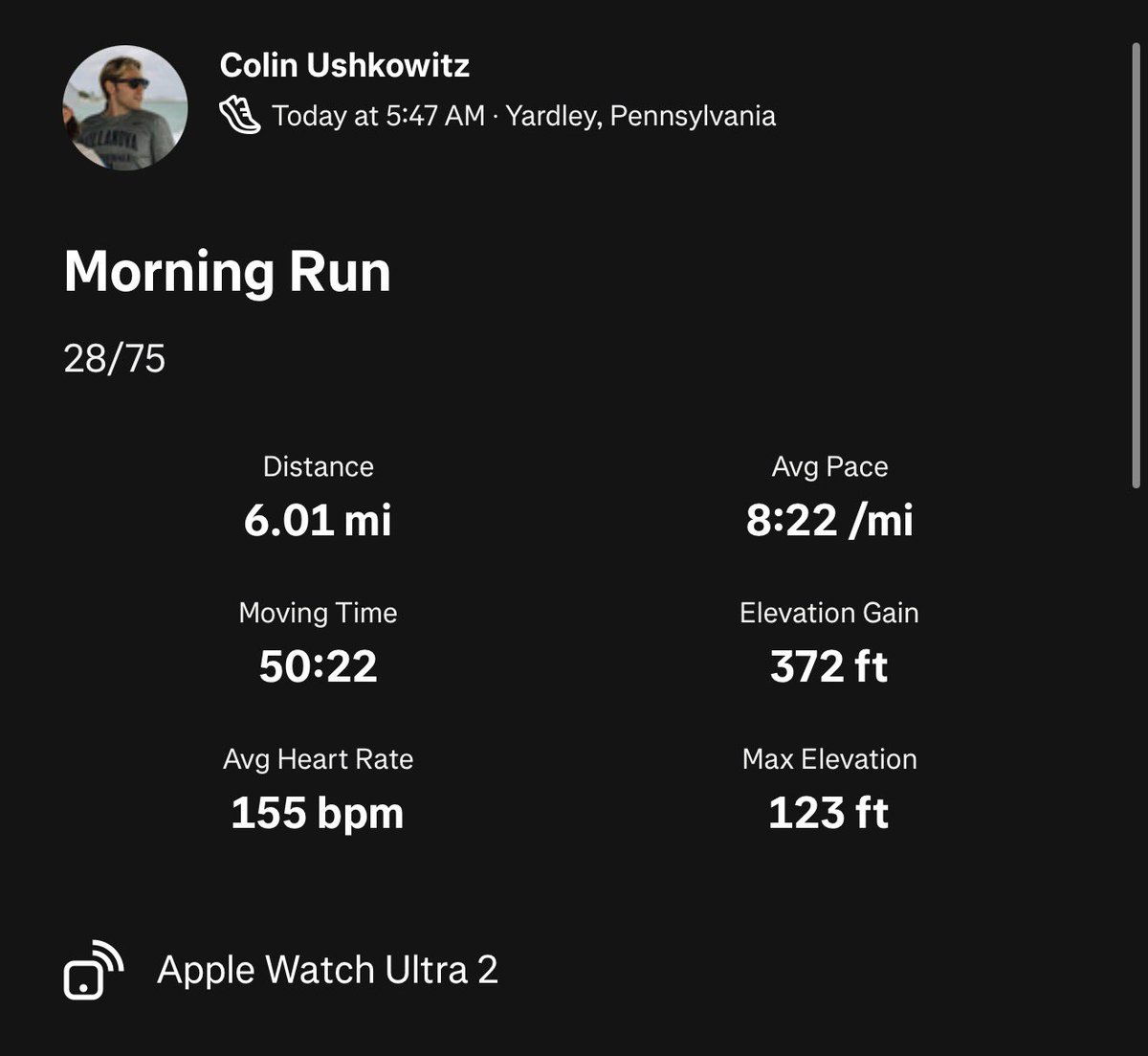 colinushkowitz's tweet image. Day 28 of #75Hard. Early wake up. Hydrate. 

Caffeinate. Pray. Thank God. 

6 miles in sub-5° weather. Easy work. 

Computer work. Ate. Back day at the gym. 

Selling a flip today. 

Then cold calling to buy more houses. 

Let’s get it. Let’s go.