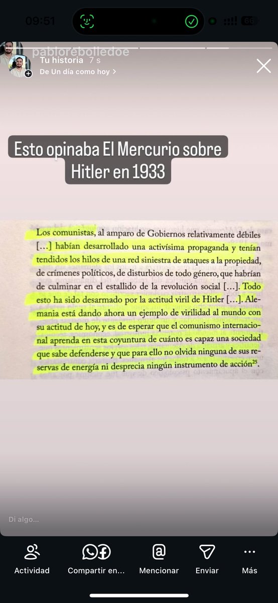 Hoy en “los nazis son de izquierda “, El Mercurio sobre Hitler en 1933.