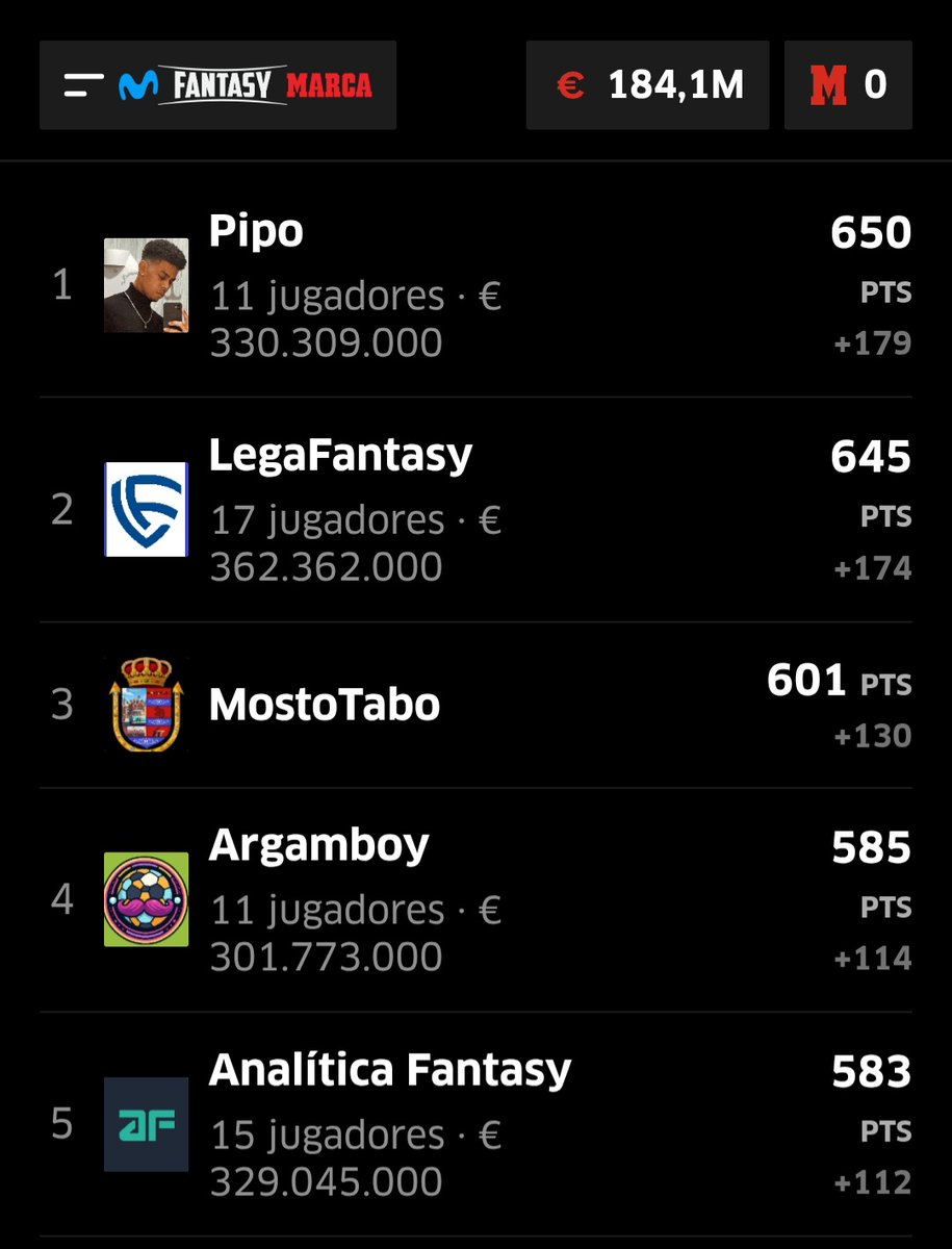 Movistar Fantasy MARCA tweet media