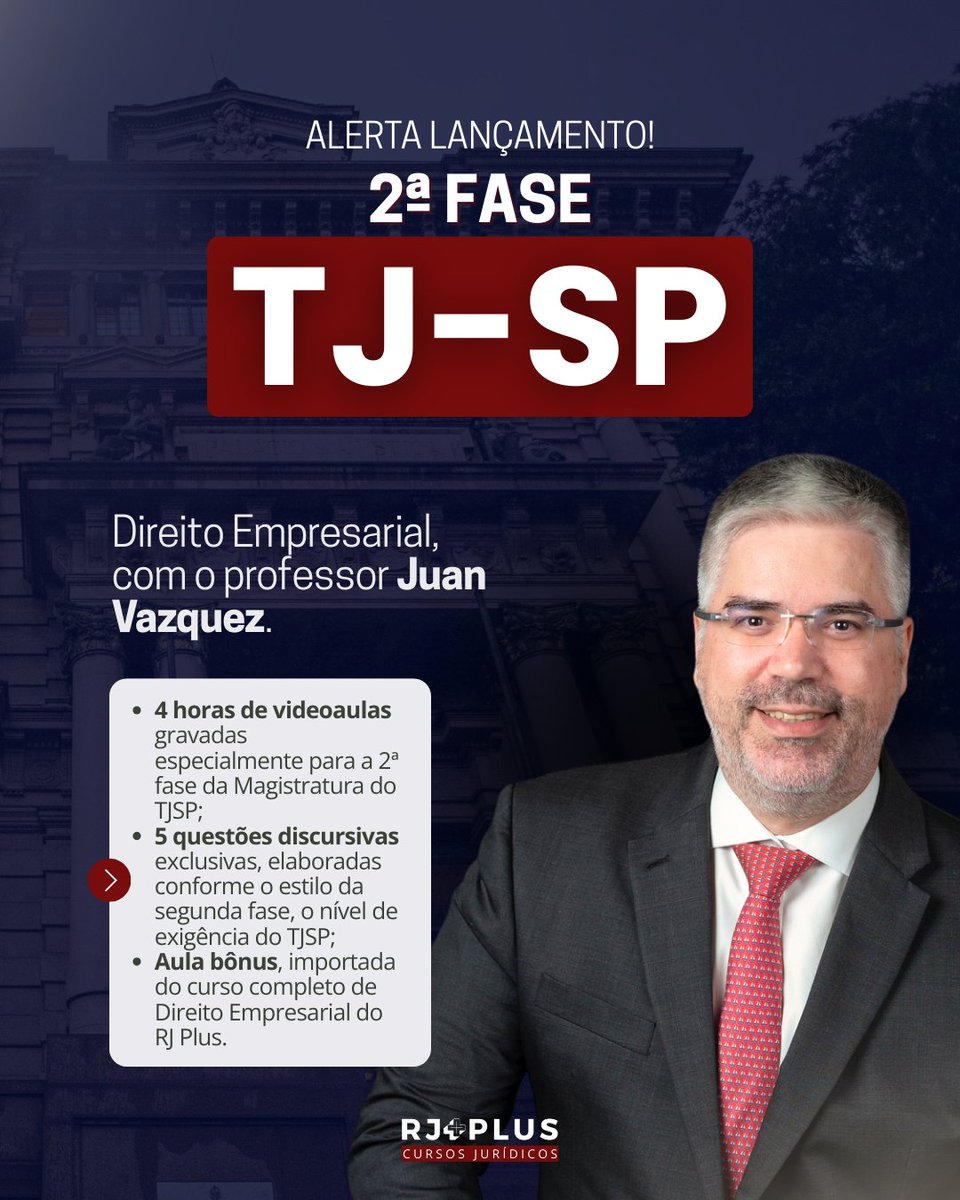 RJ Plus Cursos Jurídicos tweet media