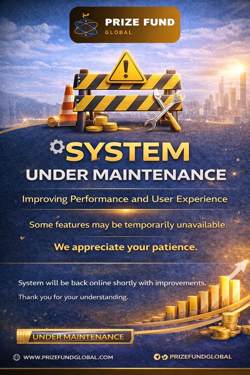 PrizeFundGlobal's tweet photo. Prize Fund Global system is under maintenance.
Temporary service interruption may occur.
System will be back shortly with improvements.

Thank you for your patience. 🚀

#PrizeFundGlobal #PFGCoin #PFG #XCommunity #PFGCommunity https://t.co/X6LbGYsRFf