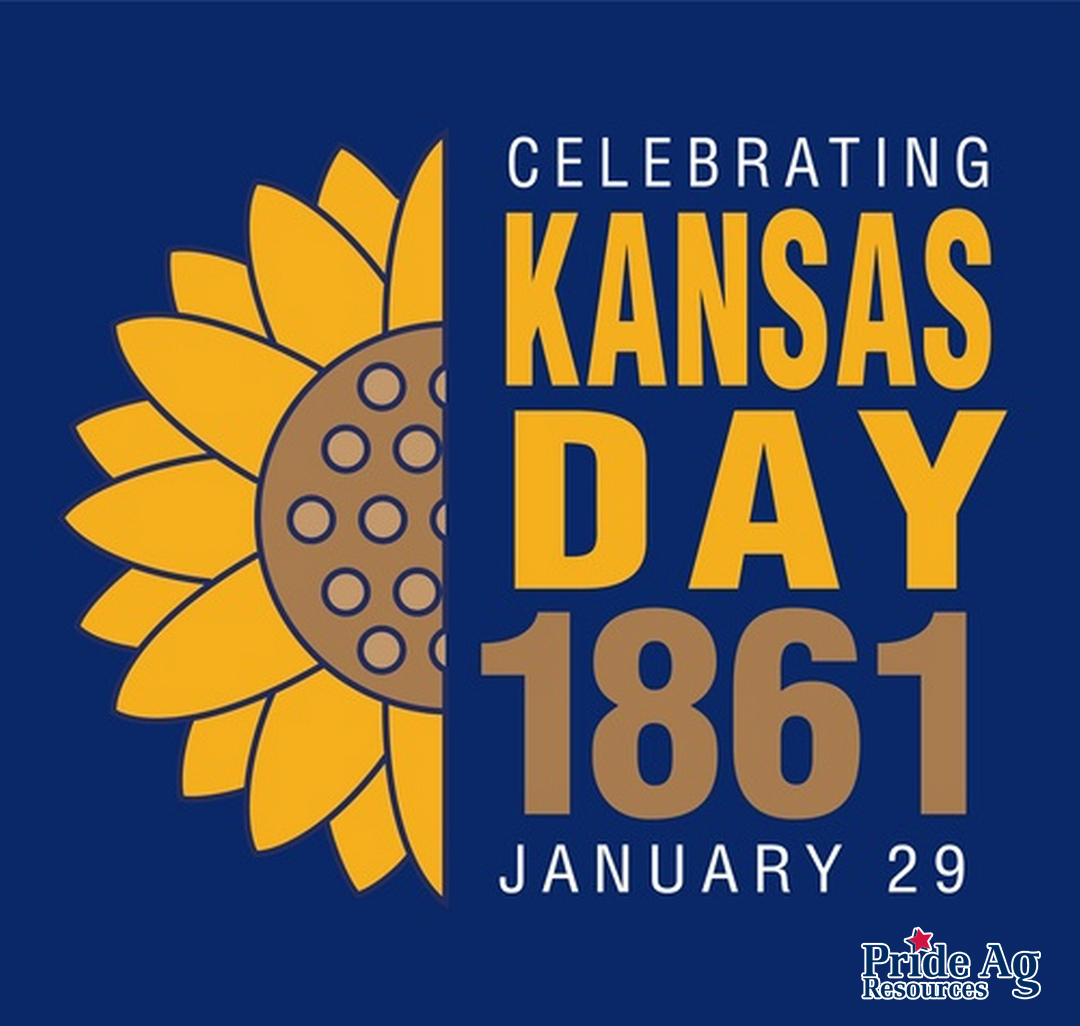 It was on this day, in 1861, that Kansas was admitted as the 34th state in the Union! Happy 165th Birthday Kansas!
