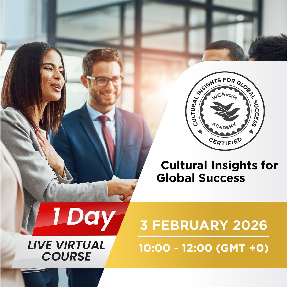 In today’s global logistics world, cultural understanding is key to success. Join this interactive session and learn how to work more effectively across borders.

📅 3 Feb 2026
⏰ 10:00 – 12:00 (GMT +0)

🔗 Sign up today: na2.hubs.ly/H031fpy0

#EGLN #WCAworldAcademy