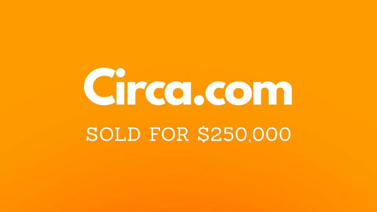 NameBio's tweet image. Yesterday saw $617k in domain name sales including:

$250,000 Circa․com
$25,500 MegaFamous․com
$21,500 UFC․gg
$10,000 Convective․vc
$8,888 FairPlay․info
$8,000 Titania․ai
$7,000 TeamZone․com
$4,999 Crawley․xyz

Full list 👉 namebio.com/daily

#Domains