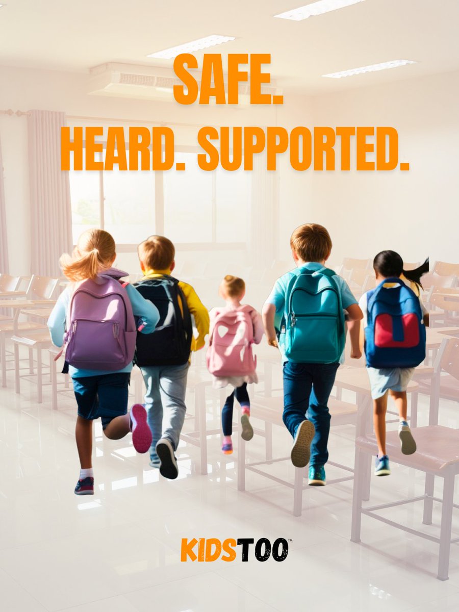 When children are safe at school, curiosity grows, confidence builds, and futures open.

Today, KIDS TOO recommits to protecting every child’s right to learn safely.

Stay connected with us — tap the link below for all updates! linktr.ee/KIDSTOO