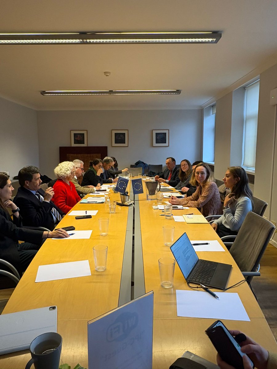 oscepa's tweet photo. The Ad Hoc Committee on Migration continued discussions today on EU migration policy at @MPI_Europe, an independent think tank. They addressed strengths and weaknesses as well as sustainability of proposed reforms. https://t.co/f2dv6mlMDi