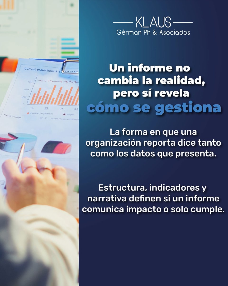 Los informes de #sostenibilidad bien construidos ordenan información, fortalecen la reputación y apoyan la toma de decisiones.

Acompañamos a las organizaciones a transformar datos en mensajes claros y útiles.

Conoce más en klausgermanph.com