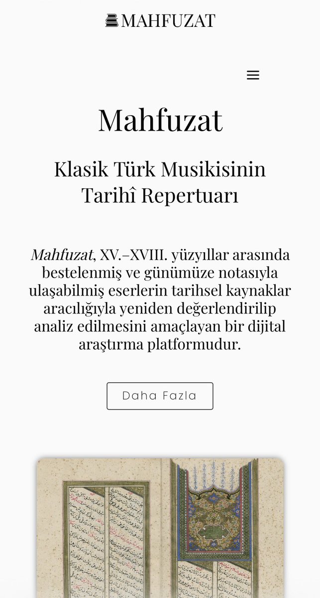 harunkorkmaz_'s tweet photo. https://t.co/LpWybakr6o

Gözümüz aydın!

Klasik Türk Musikisi repertuarında  yer alan eserlere dair künye bilgilerinin tarihî kaynaklara dayalı ayrıntılı incelemelere konu kılındığı  ve bilgilerin çeşitli belgelerle desteklendiği, bilimsel metodoloji ile yürütülen özgün araştırmaların çıktılarını içeren veritabanı artık hizmetinizde. 24 eserlilk bir seçki ile dikkatlerinize sunduğumuz sitemiz, eserlerle ilgili dosyalar tekemmül ettikçe büyümeye devam edecek. Sitede ileride, tarihsel repertuara ait eserlerin tamamına dair bilgilere yer verilecek.

Veritabanımız ilk dönemde, yürütücüsü olduğum 122K924 kod’lu TÜBİTAK projesinin çıktılarını içerecek ve ileride diğer projelerimizin çıktılarıyla gelişmeye devam edecek.

Sitenin hazırlanmasında büyük emekleri olan bilimsel konulardan sorumlu Hulusi Özbay’a ve teknik sorumlu Faruk Çakır’a müteşekkiriz.