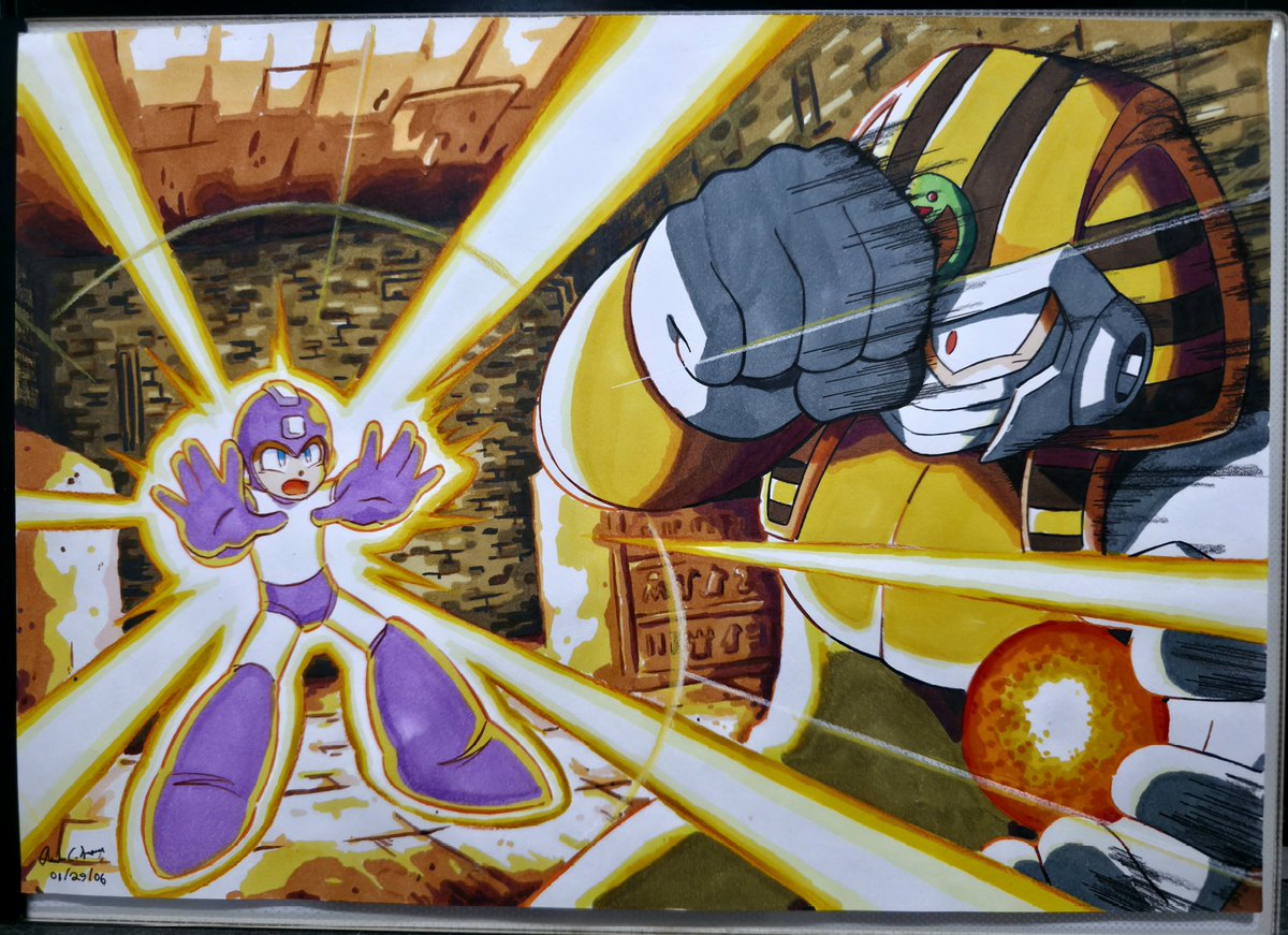 ArmandoSionosa's tweet image. Mega Man 4: Mega Man vs Pharaoh Man