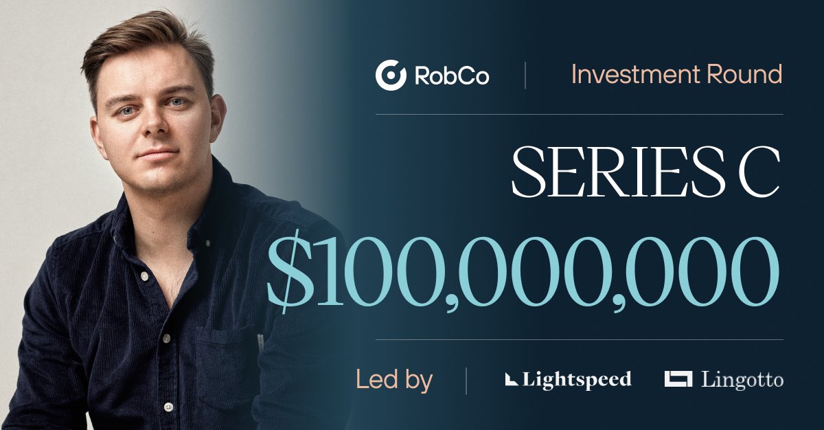 Robco_Robotics's tweet image. $100M Series C 🚀

 Co-led by @lightspeedvp and @Lingotto with @sequoia, @GreenfieldVC, Kindred Capital and Leitmotif.

Fueling our mission to bring Physical AI into real production. Scaling across the U.S. and Europe. Advancing our autonomous manufacturing platform. #robotics