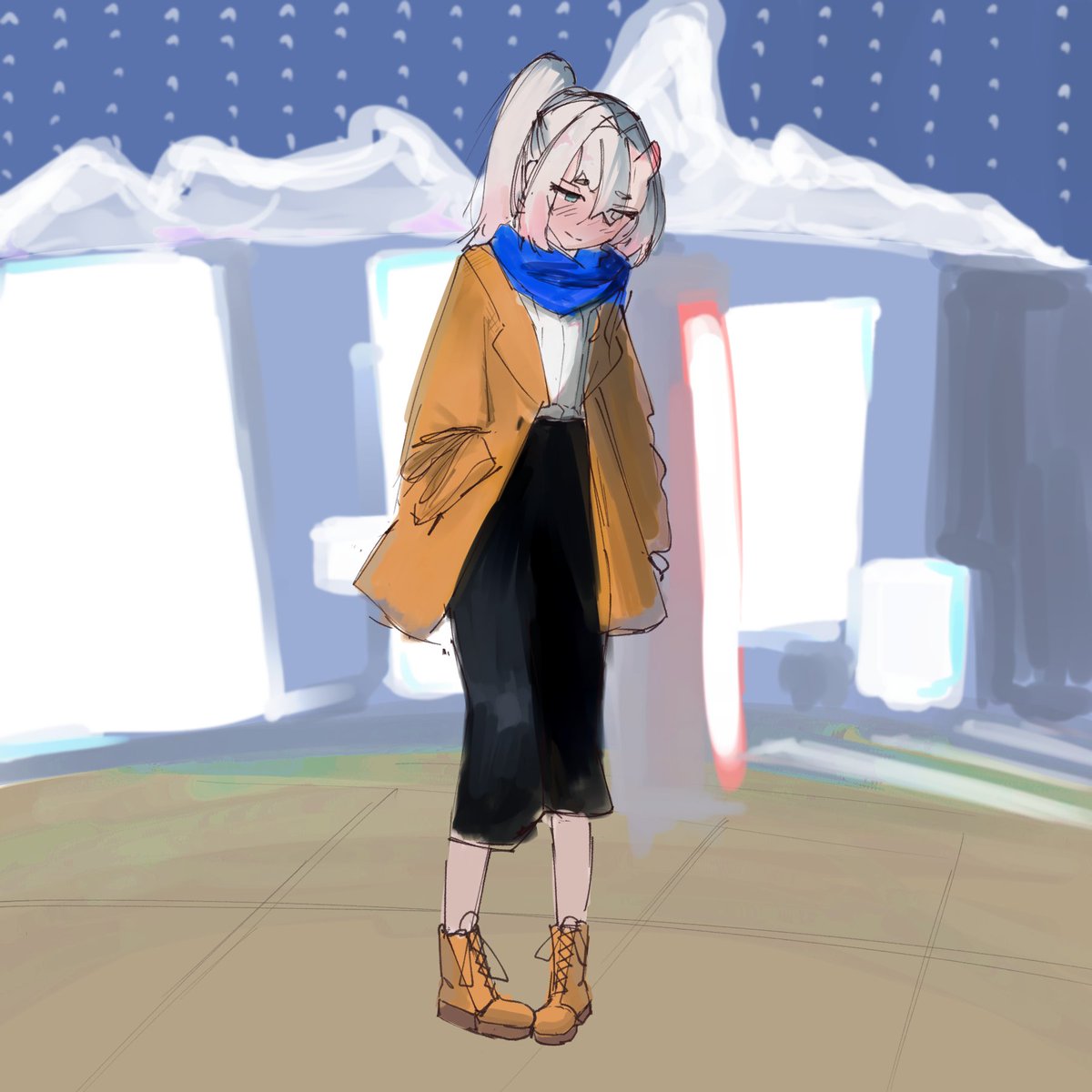 หายไปสองวันคับ วาดแล้วไม่ได้โพส สลบก่อน