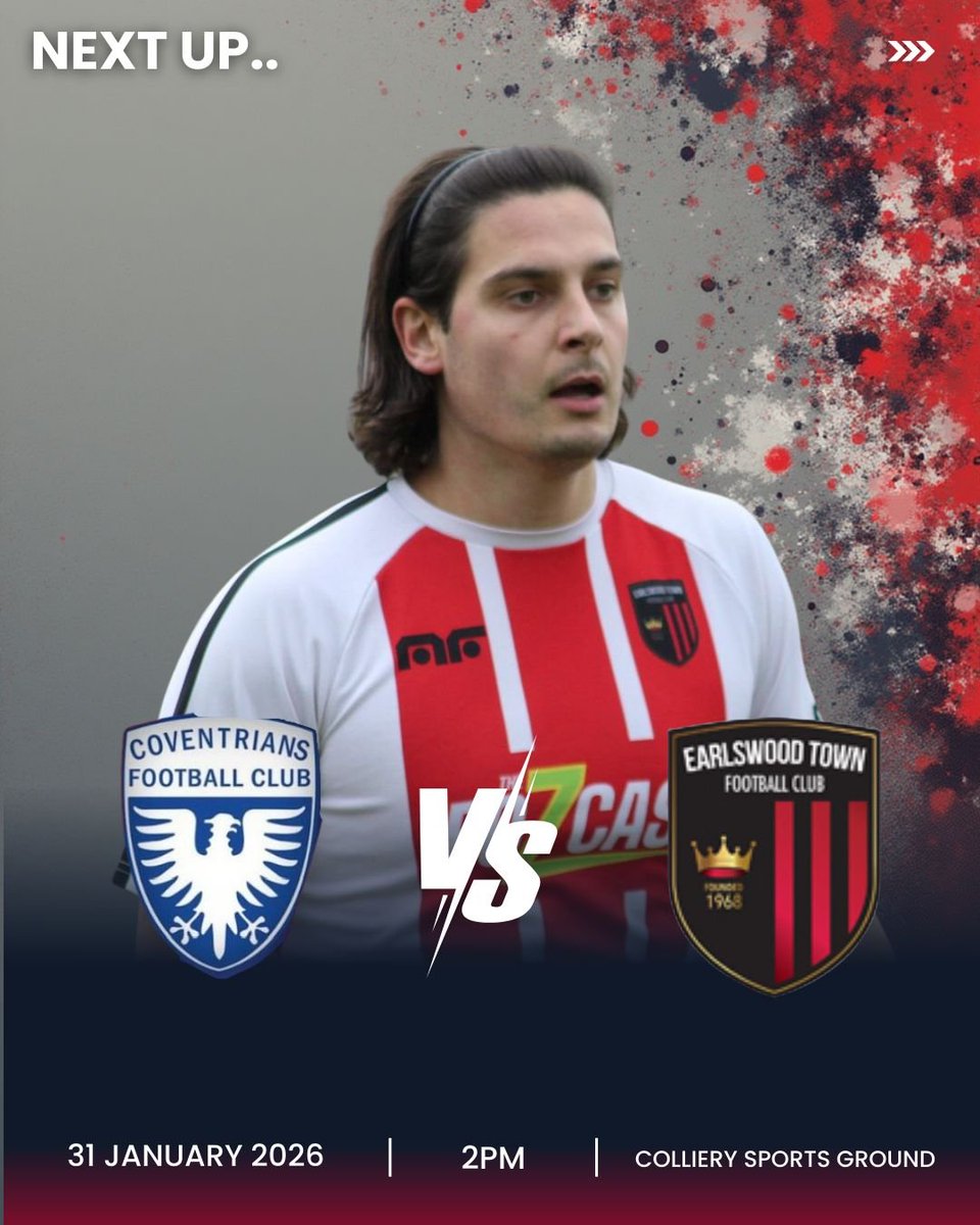 The Earls are back to <a href="/MidlandLeague/">Capelli Sport Midland Football League</a> action this Saturday as we head to <a href="/coventriansfc/">Coventrians FC</a> (2pm kick-off). 

#UpTheEarls👑