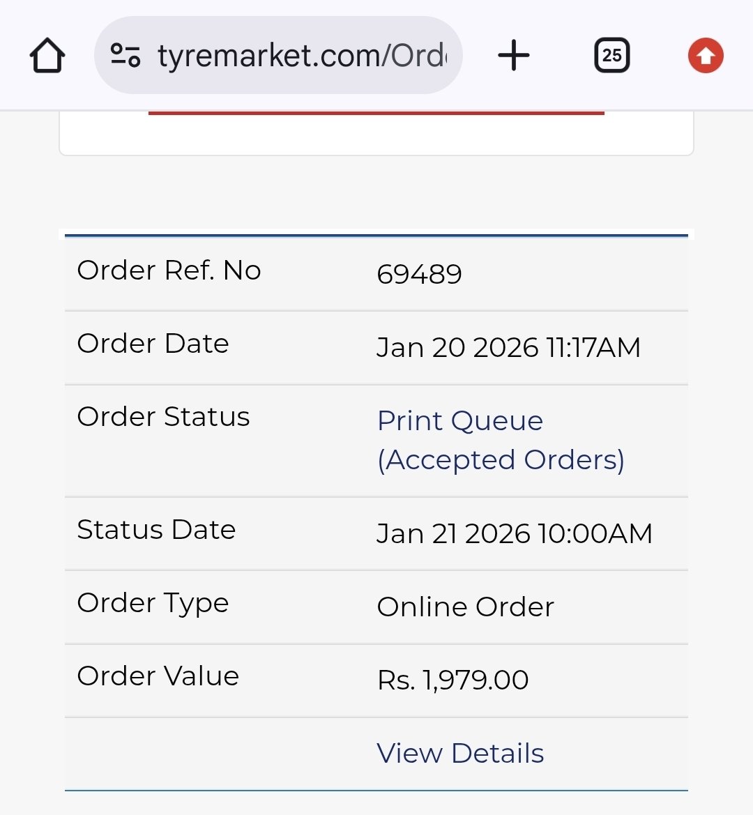 krishna08414's tweet photo. @tyremarketindia 
Why accept order when you cannot ship it guys?  4 wheelers have a backup 2 wheeler, what do a 2 wheeler have as backup? Foot? https://t.co/VAYHsxZKNq