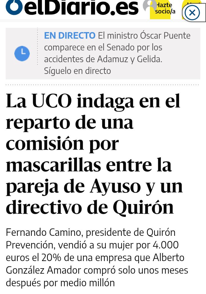 ELTOLAVARA6's tweet image. Lo último del delincuente que vive con la presidenta de la CAM..En lo peor de la pandemia se repartía la pasta con un directivo de Quirón...No es raro que Ayuso esté atacada de los nervios...Insultando a los familiares de los 7291 ancianos que asesinó..