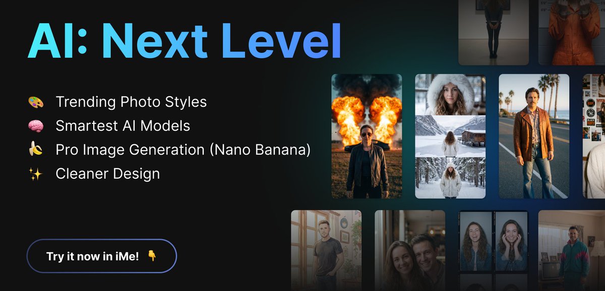 🖼️ New feature: Trending Photo Styles

😍 Pick popular styles with ready-made examples and turn your photo into a creative result in seconds.

🔥 Image generation now runs on Google’s Nano Banana &amp; Nano Banana Pro, offering more detail, realism, and style variety. Miya and the AI